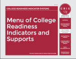 Menu of College Readiness