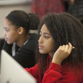 students at GHS using computers