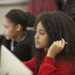 students at GHS using computers